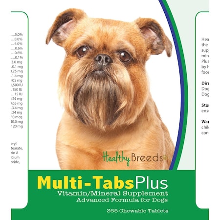 Healthy Breeds Brussels Griffon Multi-Tabs Plus Chewable Tablets, 365PK 840235122750